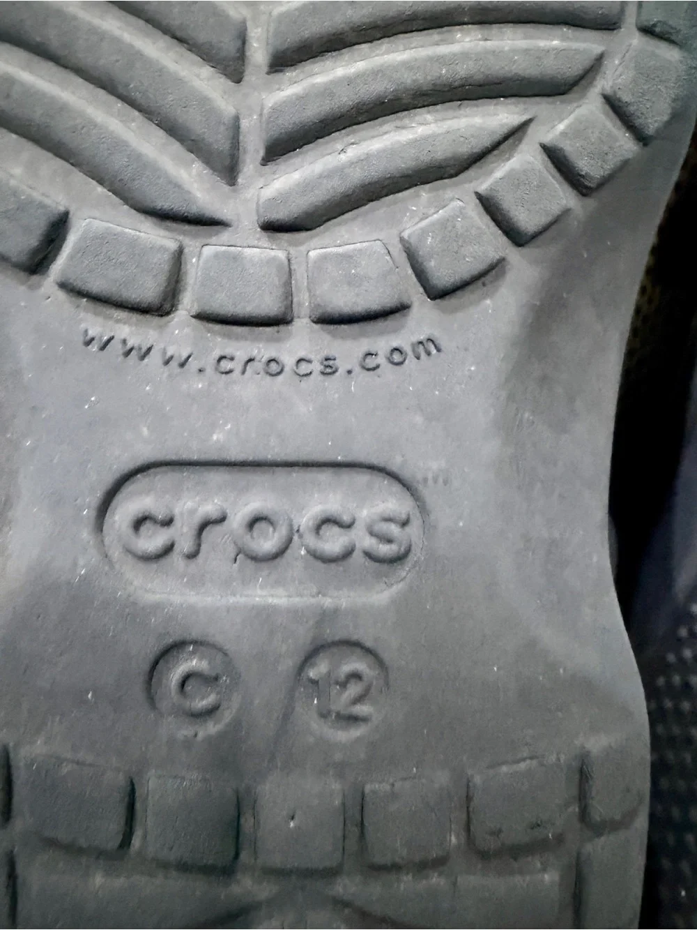 CROCS Little Kids Navy Blue Classic Clogs with Cartoon Jibbitz Charms Size 12
